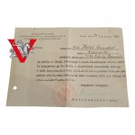 Border Guard transfer to Customs Office 1929 signature Karol Dziekanowski