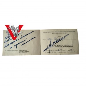 Miroslaw Hermaszewski AUTOGRAF Warsaw 1979 Astronaut Pilot General