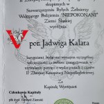 NARODOWE SIŁY ZBROJNE Wyklęci Dyplom Wyróżniający dla Pani Porucznik Weteranki