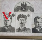 Powstanie Warszawskie Komendanci Główni AK Piękny Duży Miedzioryt
