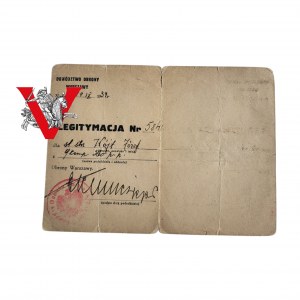 Powstanie Warszawskie KAMPANIA WRZESNIOWA legitymacja Dowództwo Obrony Warszawy 1939