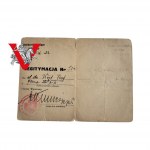Powstanie Warszawskie KAMPANIA WRZESNIOWA legitymacja Dowództwo Obrony Warszawy 1939