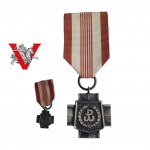 Cross of the Home Army with Legitimation and Miniature Kraśnik circuit London granting