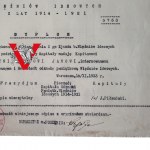 Legiony Polskie Dyplom Nadania Odznaki Więźniów Ideowych 1914-1921