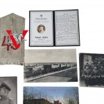 Gniezno 49 Pomorski Pułk Piechoty ZESTAW zdjęcia, dokumenty, naramiennik koniec XIX wieku