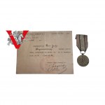 BARDZO RZADKA POZYCJA Medal Pamiątkowy za Wojnę 1918-1921 Kobieta Sanitariuszka OBRONA LWOWA Legitymacja z podpisem Generała