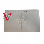 Polskie Słiy Zbrojne na Zachodzie Patriotyczna Pocztówka z wypukłym Orłem