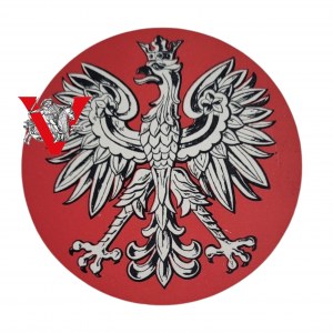 Polskie Siły Zbrojne na Zachodzie Patriotyczna Pocztówka z Orzełkiem w Barwach Narodowych