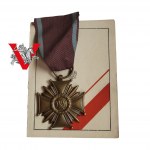 Marynarka Wojenna Brązowy Krzyż Zasługi Nadanie Wojenne 1945 Bosman Rzadkie