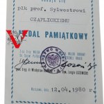 Medal for Meritorious Service to the OPL Forces Colonel Legitimation Signature of two Generals.