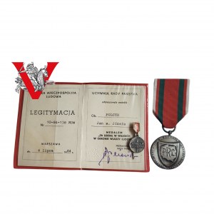 1 AWP Polcyn Oficer Weteran Medal za Udział w Obronie Władzy Ludowej Legitymacja Miniaturka