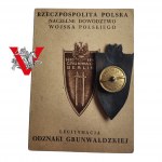 Warsaw Uprising Grunwald badge Silver plated Kampinos group