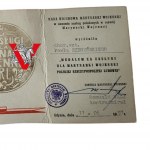 Marynarka Wojenna Medal za Zasługi dla MW RP legitymacja Chorąży podpis Admirała 1991 r