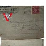 Lotnictwo i Marynarka Wojenna List z Bazy RAF 300 Dywizjon Bombowy na ORP Garland 1944