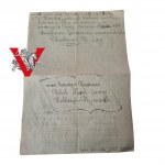 Navy Letter from ORP Dragon to Survivor of Sunken ORP ORKAN October 23, 1943