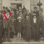 Landed gentry Noble family In front of the manor house Palace early 20th century