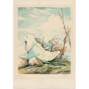Samuel Bak, Vogel/Stillleben / Paukštis/natiurmortas