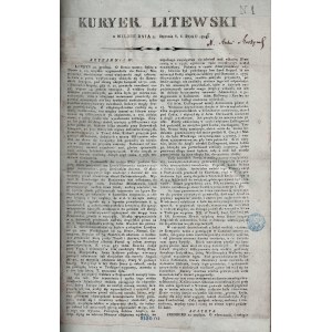 Kuryer Litewski, 1806, Vilnius, 1806, Nr. 1-103