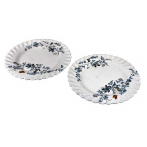 Porcelain plate (2 pieces), T. Odyniec dirbtuvės, Vilnius
