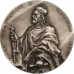 SREBRO 925 - Medal serii Królowie Polski - Władysław I Herman - PTAiN Koszalin - nakład 25 sztuk