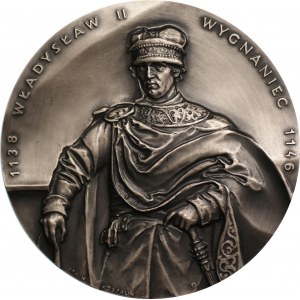 SREBRO 925 - Medal serii Królowie Polski - Władysław II Wygnaniec - PTAiN Koszalin - nakład 30 sztuk