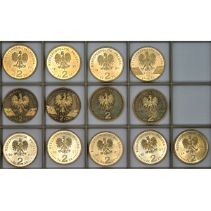 13 monet 2 złote 1998 - 2003 m.in. Dudek, Węgorz, Polon i Rad