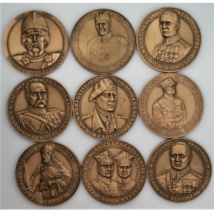 9 medali TWO - Towarzystwo Wiedzy Obronnej 1986 -1989