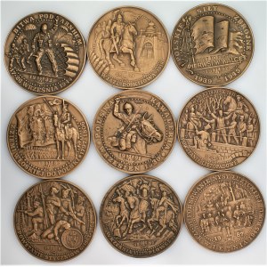 9 medali TWO - Towarzystwo Wiedzy Obronnej 1987 -1995