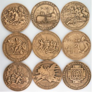 9 medali TWO - Towarzystwo Wiedzy Obronnej 1989 -1994