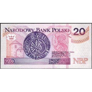 20 złotych 1994 - AA 0003423 - druk TDLR Londyn