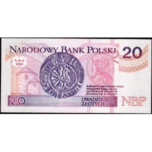 20 złotych 1994 - AA 0032103 - druk TDLR Londyn