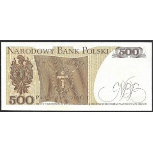 PRL - 500 złotych 1982 - CM - rzadka seria