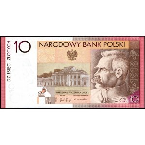 10 złotych 2008 - 90. rocznica Odzyskania Niepodległości