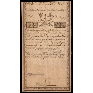 Insurekcja Kościuszkowska - 25 złotych 1794 - B - J HONIG & ZOONEN