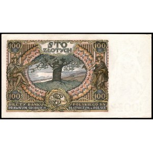 100 złotych 1934 - dodatkowo znak wodny +x+