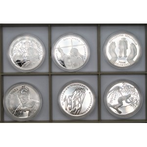 Monety kolekcjonerskie - 6 x 10 złotych (1997-1998) - Nagano, Zygmunt III Waza, Powszechna Deklaracja Praw Człowieka + inne