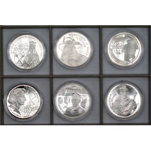 Monety kolekcjonerskie - 6 x 10 złotych 1999 - Słowacki, Chopin, Malinowski + inne