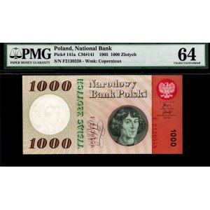 1000 złotych 1965 - F - PMG 64