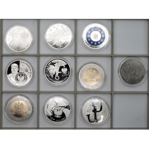 Monety kolekcjonerskie - 10 złotych 2004 - cały rocznik - Czekanowski, Sosabowski, Wstąpienie do Unii Europejskiej + inne