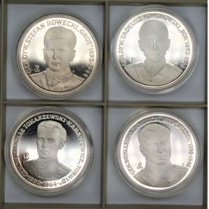 Monety kolekcjonerskie - 4 x 200.000 złotych (1990-1991) - Grot, Bór, Niedźwiadek, Torwid