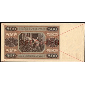 500 złotych 1948 - SPECIMEN - AA0960440