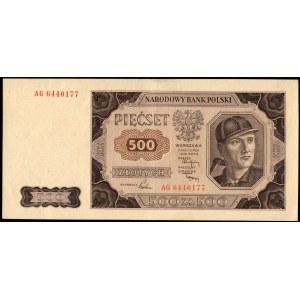 500 złotych 1948 - AG -rzadka seria