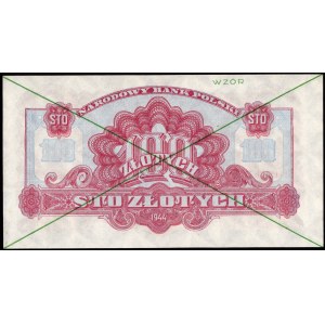 100 złotych 1944 - WZÓR - AC - ...obowiązkowym