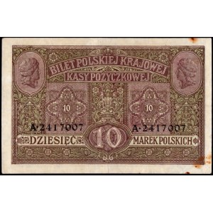 10 marek 1917 - Generał biletów - ser. A.241... - numerator Berlin III