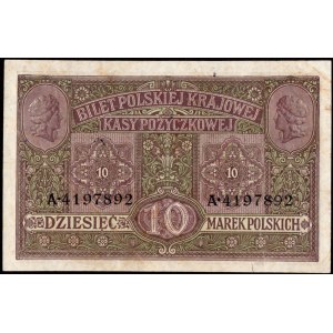 10 marek 1917 - Generał biletów - ser. A.419.... - numerator Berlin IV