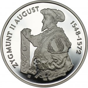 10 złotych 1996 - Zygmunt II August - półpostać