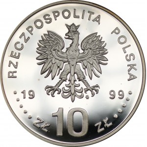 10 złotych 1999 - Władysław IV Waza - półpostać