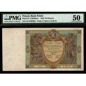 50 złotych 1925 - AZ - PMG 50