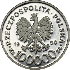 100.000 złotych 1990 - Solidarność - GRUBA - 