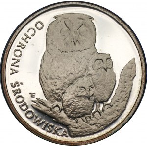 Ochrona Środowiska - 500 złotych 1986 - SOWA Z MŁODYMI